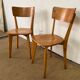Paire de chaises en bois