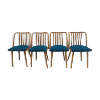 Lot de 4 chaises d'Antonín Šuman pour Ton, Tchécoslovaquie 1960