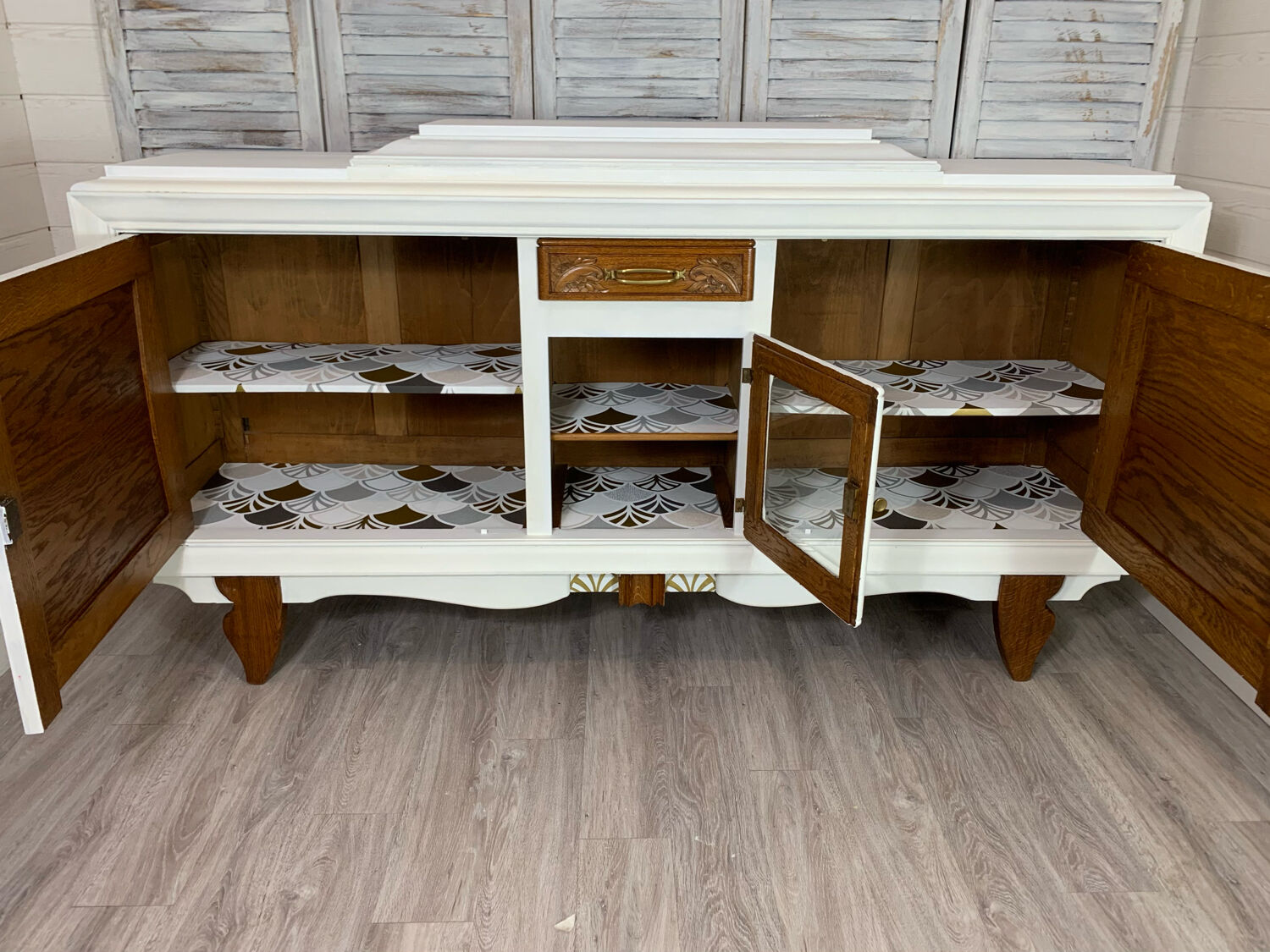 Vintage art deco style sideboard restyled