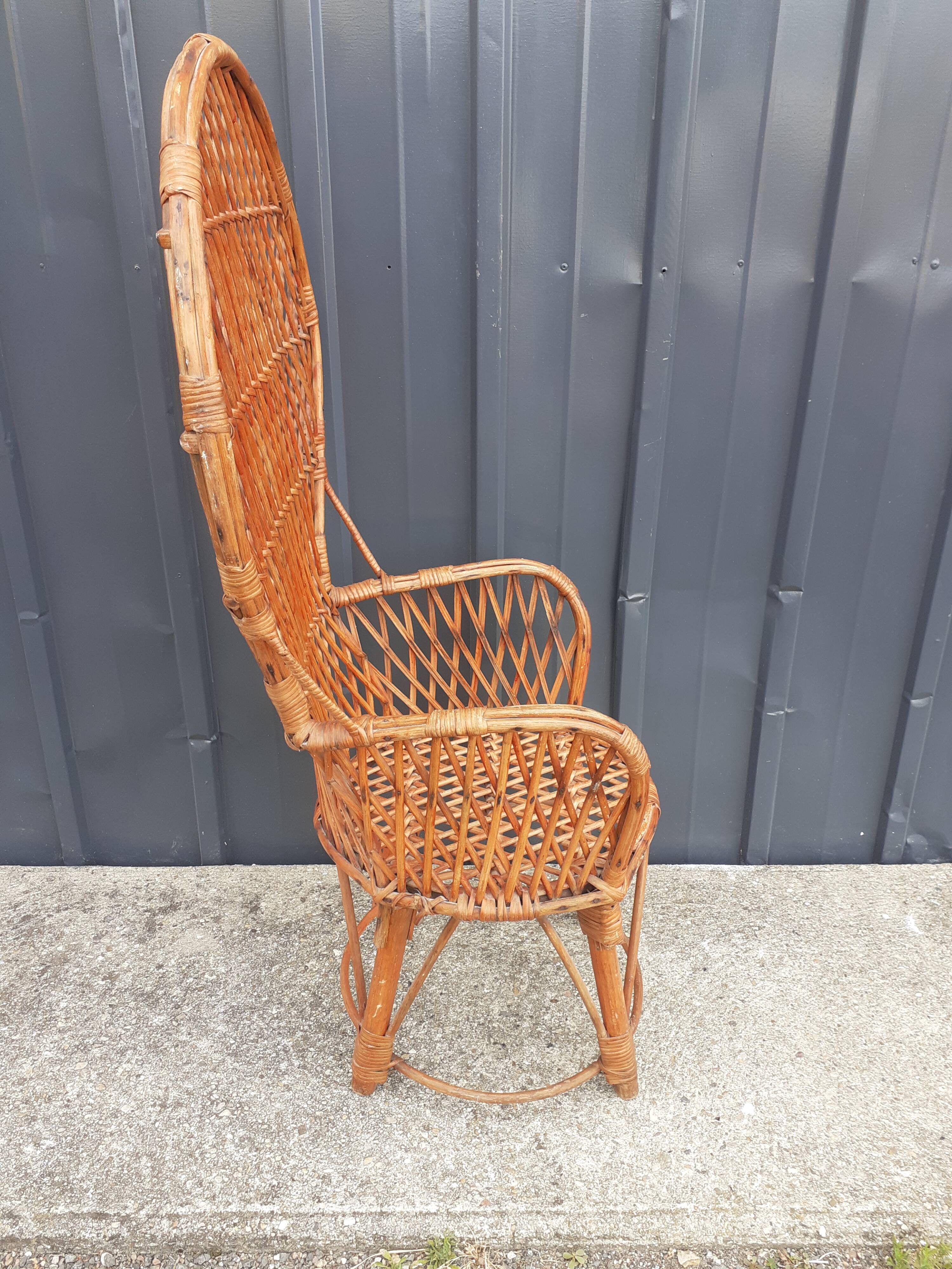 Rattan armchair