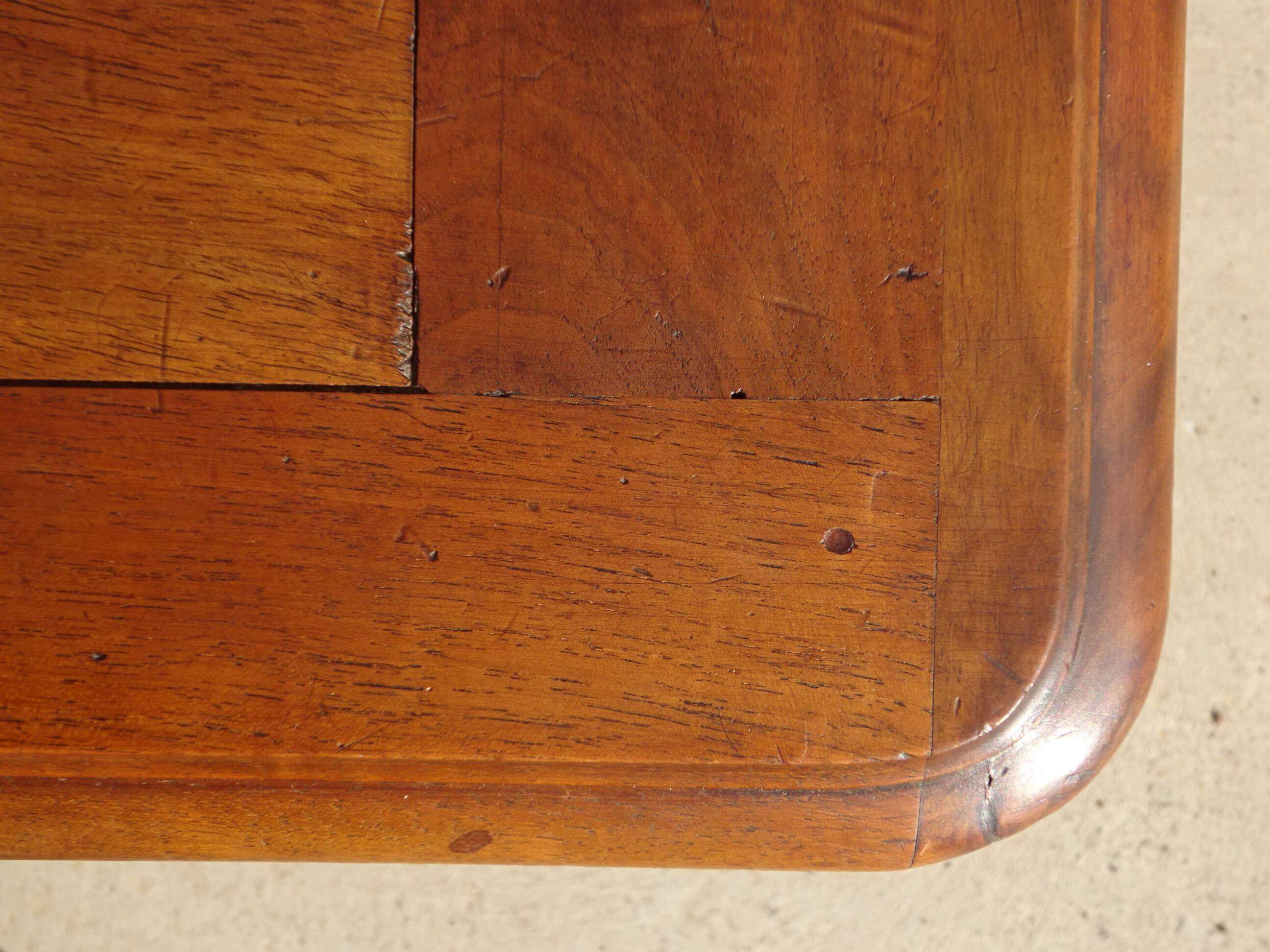 Simple walnut chest of drawers