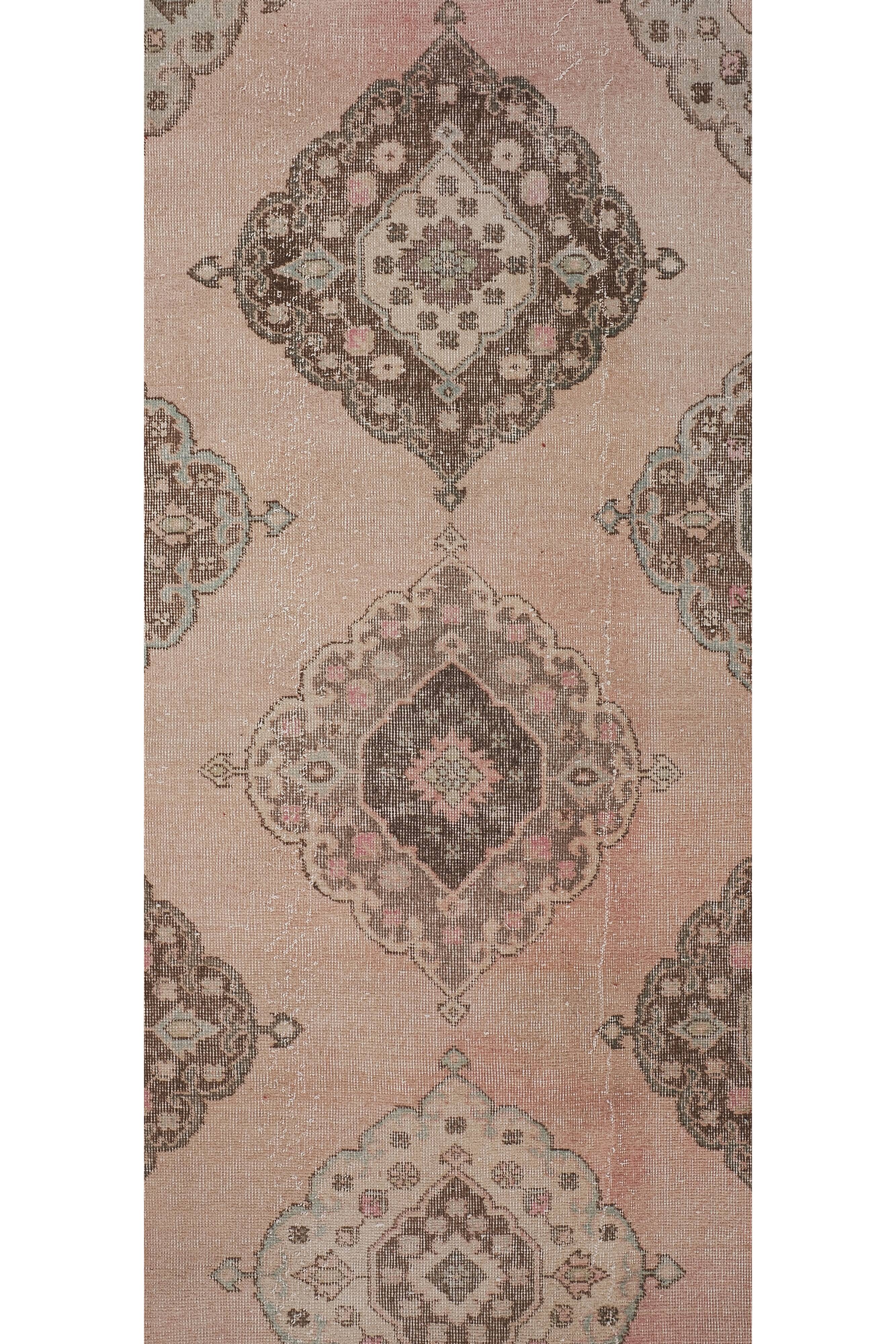 Vintage Turkish Oushak Rug Handwoven 86x733 cm