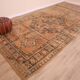 Terracotta Vintage Moroccan Rug 199 x 342 cm, Berber Handmade Wool Rug boho