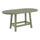 Handmade solid wood oval dining table, Bacon Collection