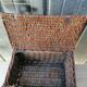 Vintage wicker travel basket