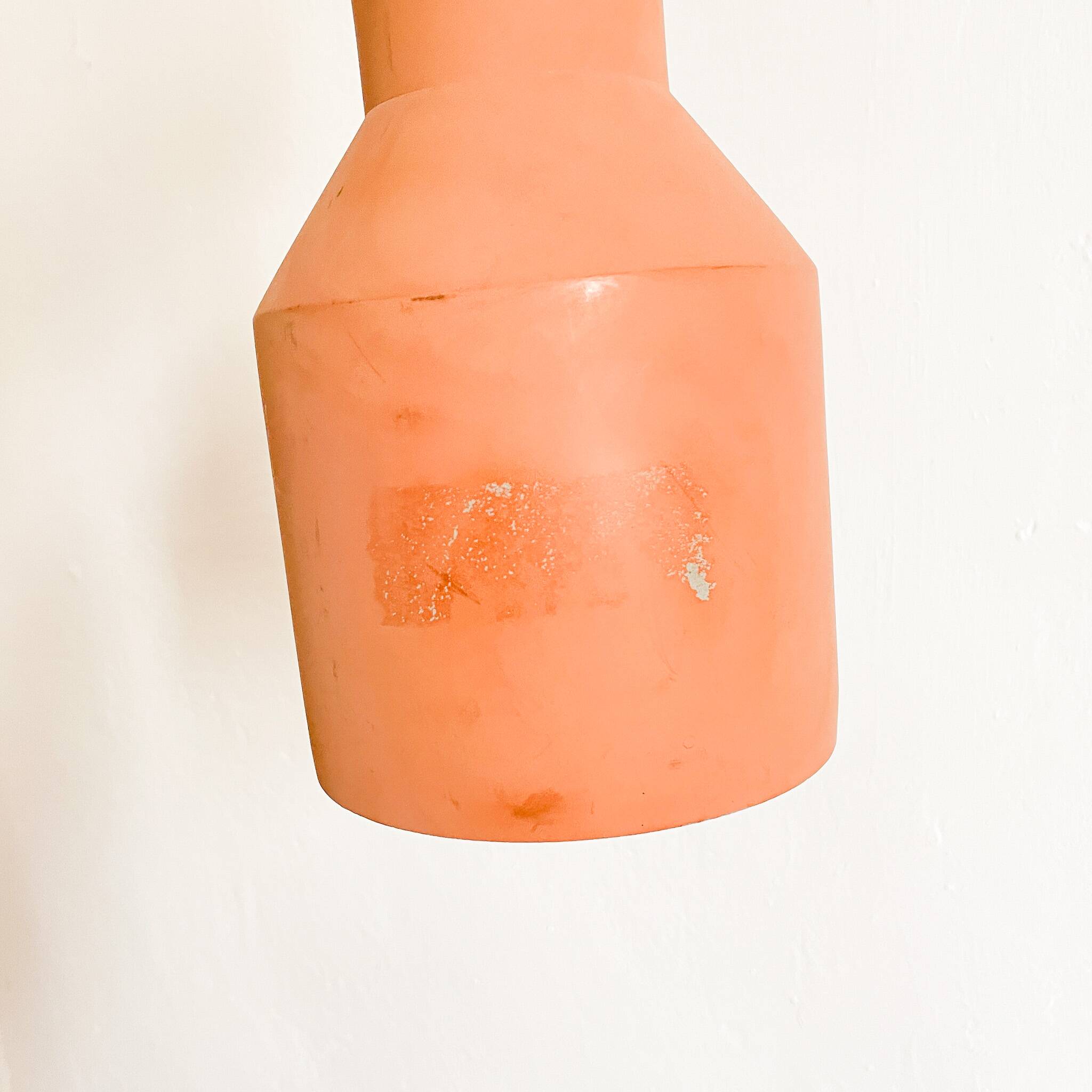 Terracotta lampshade pendant light