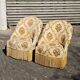 2 French Vintage Crapaud Seater-golden beige Cocktail Chairs 60s