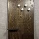 Vintage coat rack circa 1950 in grained Macassar wood