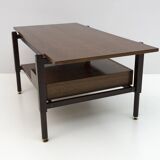 Ico Parisi Mid-Century Modern Italian Mahogany Coffee Table, 1950s