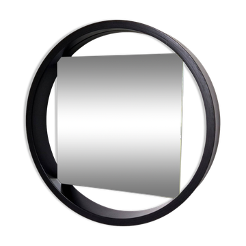 Dark brown ‘DZ84’ mirror by Benno Premsela for ‘t Spectrum, The Netherlands 1950's