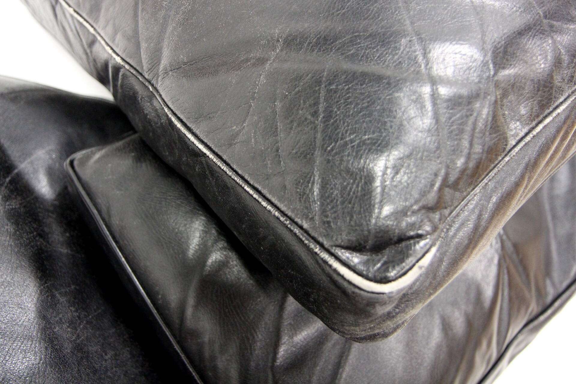 Scandinavian 3-seater leather sofa, Ulferts, Sweden, 1960