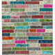Handmade turkish overdyed 173 cm x 228 cm multicolor patchwork carpet