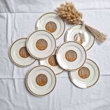 Assiettes plates Sarreguemines modèle Nomeny