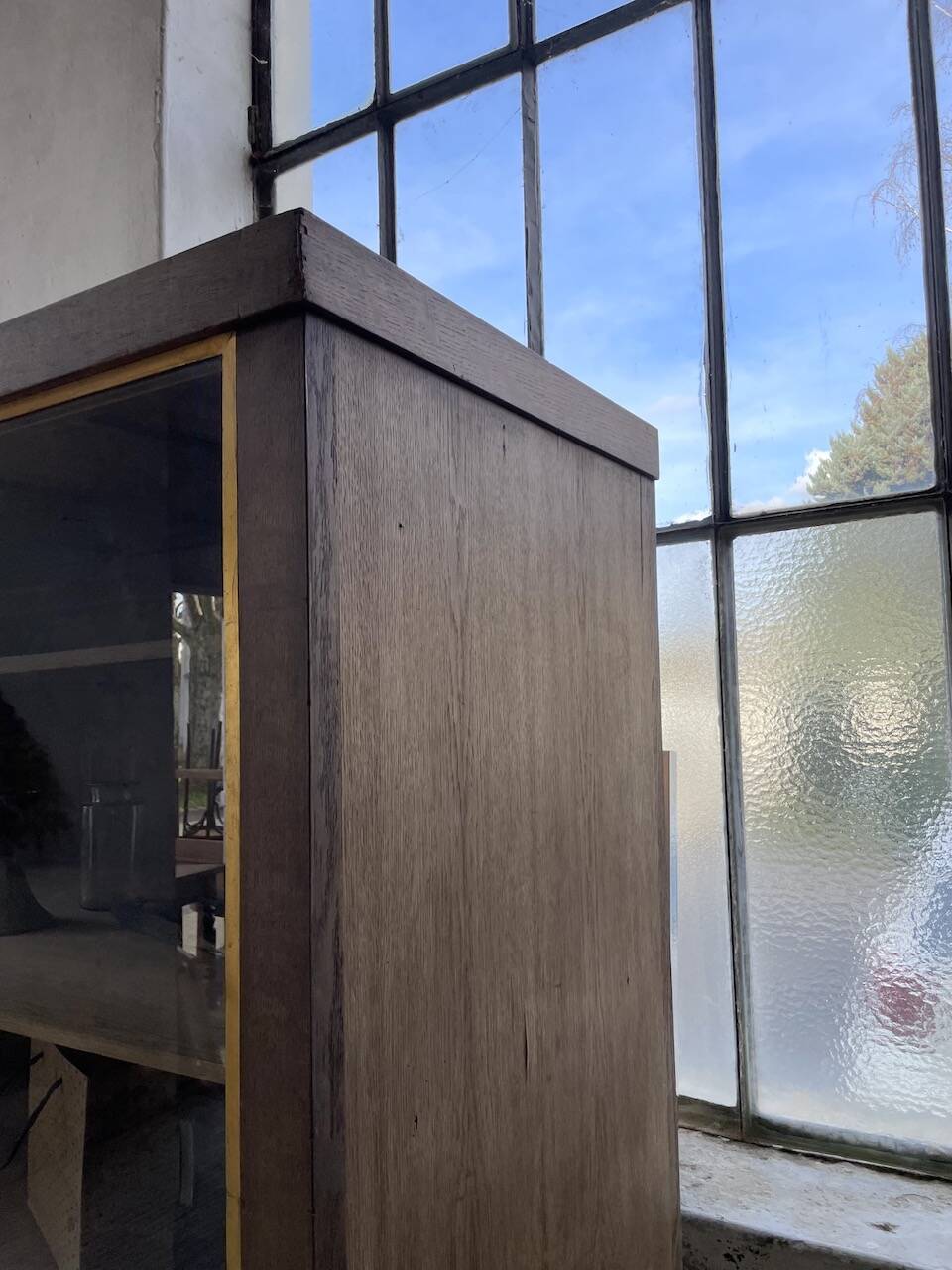 XXL oak display cabinet furniture