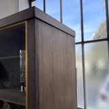 XXL oak display cabinet