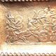 Gilded bronze pocket tray, signed Max Le Verrier: The attack of the chariot by the lions