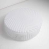 Atypical 1970 round glass ceiling