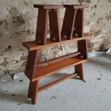 2 benches and 2 brutalist stools from the 50s