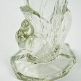 Birds 1930 Art Deco glass vase