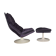 Armchair and ottoman model F585 in purple by Geoffrey D. Harcourt for Artifort, 1960s.