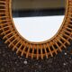 Pair of rattan mirrors attributed to Franco Albini, Italy 1950.