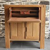 Bureau secrétaire orme vintage