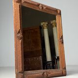 Tramp art mirror