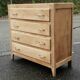 Commode vintage bois brut