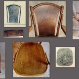 Armchair thonet n°56 version with decoration late nineteenth