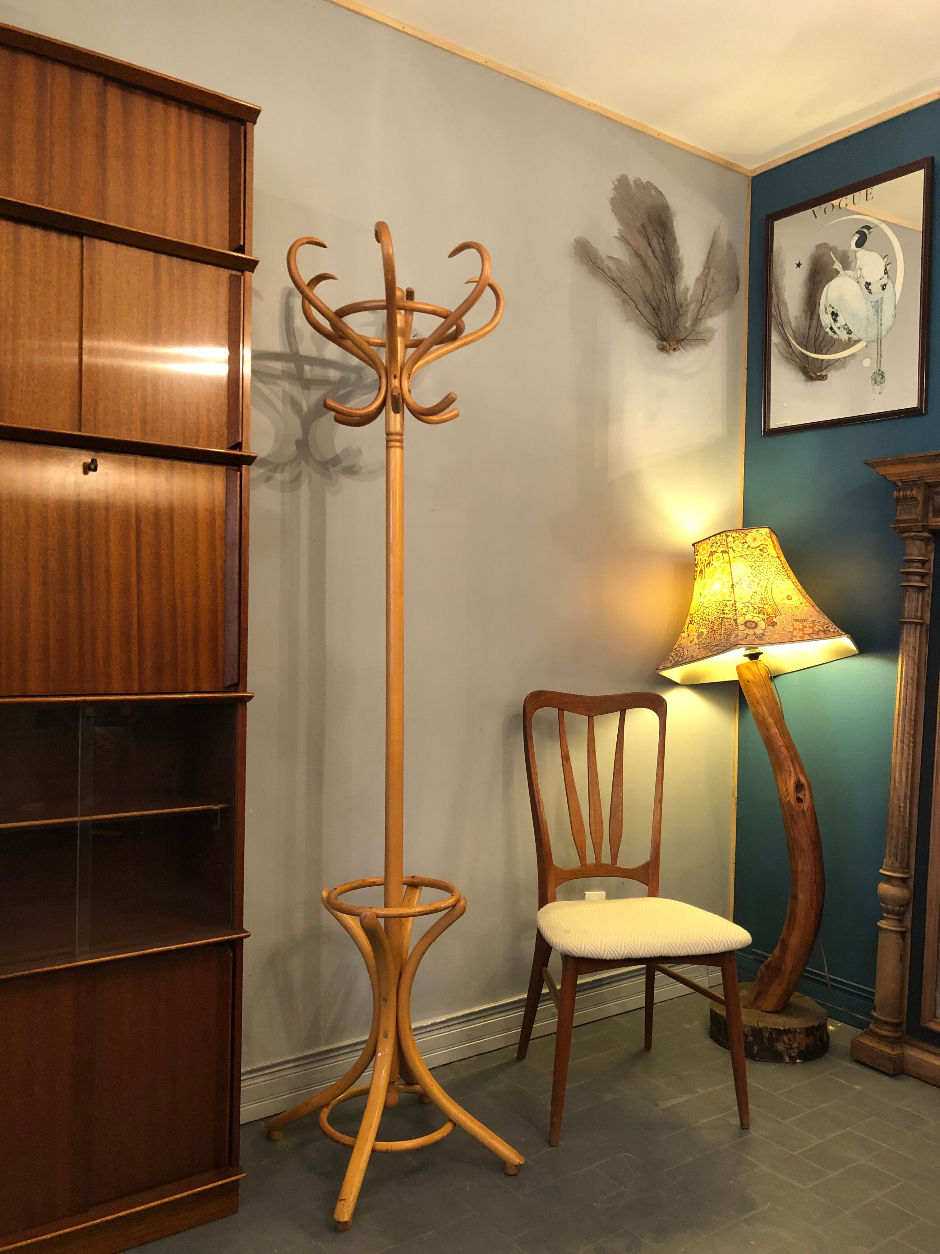 Vintage parrot coat rack