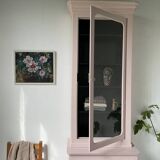 Vitrine haute rose poudrée