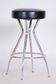 Bauhaus Chrome & Leather Barstool, 1930s