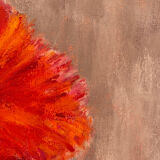 Oil on canvas orange bouquet