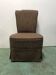 Chauffeuse en tissu marron