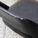 Paire de fauteuils conférence noirs et chrome années 60