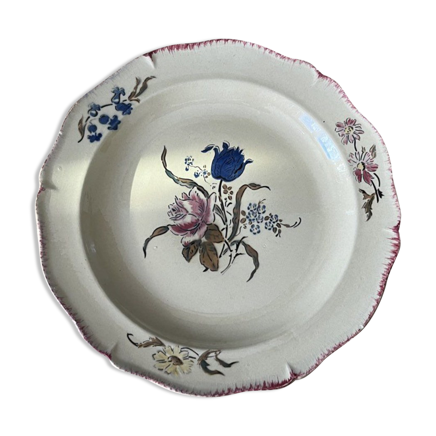 Creil and Montereau ceramic plate