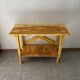 Wooden console, yellow patina