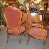 2 fauteuils acajou Louis Philippe