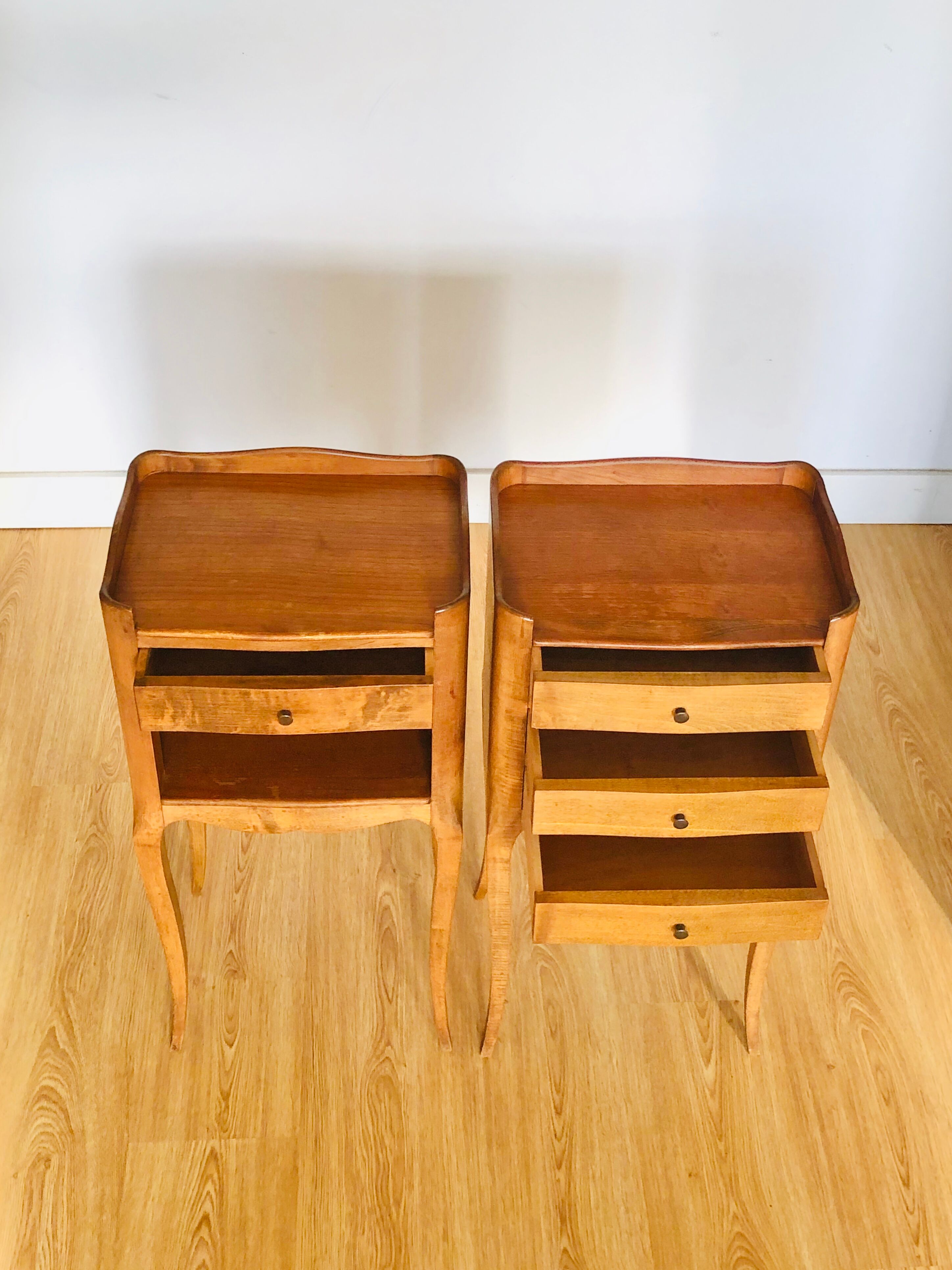 Pair of bedside or side tables Louis XV
