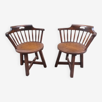 Pair of armchairs, 50'S