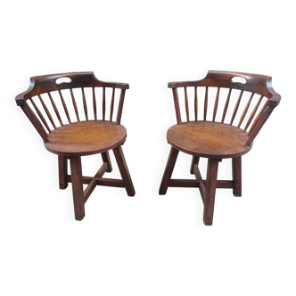 Pair of armchairs, 50'S