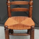Old small straw chair