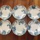 7 flat plates in Terre de Fer St Amand model Boule de Neige