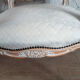 Armchair in white ceruse wood Louis XV style