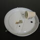 Square glass ceiling light