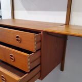 Danish vintage modular wall shelf, 1960