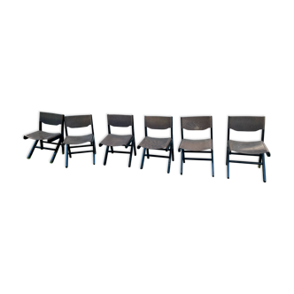 Lot de 6 chaises Baumann modèle Koka
