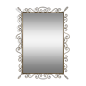 Rectangular mirror from the years brass outline