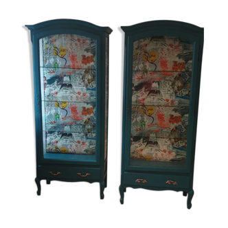 Pair of showcases