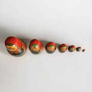 Matriochka - Série de 7 anciennes poupées russes gigognes